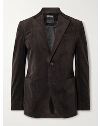 ZEGNA - Cotton-blend Corduroy Blazer - Lyst