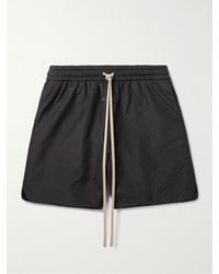 Fear Of God - Wide-Leg Logo-Appliquéd Textured-Shell Drawstring Shorts - Lyst