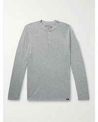 Faherty - Cloud Pima Cotton And Modal-blend Jersey Henley T-shirt - Lyst