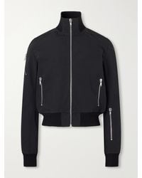 Rick Owens - Rib-Trimmed Canvas Blouson Jacket - Lyst