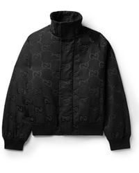 Gucci - Logo-jacquard Padded Cotton-blend Canvas Jacket - Lyst