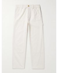 A.P.C. - Gustav Straight-leg Organic Cotton-twill Trousers - Lyst