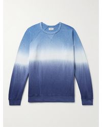 Hartford Tie-dyed Cotton-jersey Sweatshirt - Blue