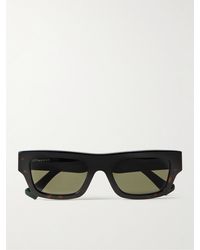 Gucci - Sonnenbrille mit rechteckigem Rahmen aus Azetat in Schildpattoptik - Lyst