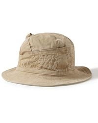 Kapital - The Old Man And The Sea Distressed Buckled Cotton-twill Bucket Hat - Lyst