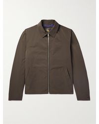 Loro Piana - Maurin Leather-Trimmed Tech-Shell Blouson Jacket - Lyst
