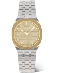 Gucci - Ya163405 25h 18ct Yellow Gold-plated Stainless-steel Quartz Watch - Lyst