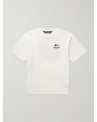Palm Angels - Racing T-Shirt aus Baumwoll-Jersey mit Print und Logostickerei - Lyst