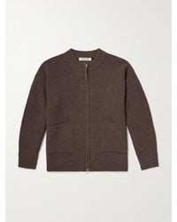 FRIZMWORKS - Deck Ribbed Wool-Blend Zip-Up Cardigan - Lyst