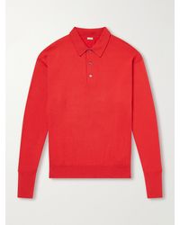 A.PRESSE - Wool Polo Shirt - Lyst