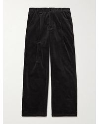 Oliver Spencer - Orsman Wide-Leg Cotton-Blend Corduroy Trousers - Lyst