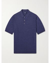 William Lockie - Virgin Wool Polo Shirt - Lyst