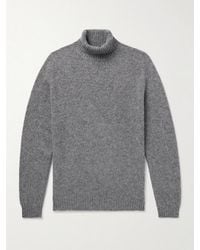 Boglioli - Brushed Wool And Cashmere-Blend Rollneck Sweater - Lyst