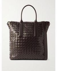 Bottega Veneta - N/S Intrecciato Leather Tote Bag - Lyst