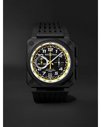 Bell & Ross - Br 03-94 R.s.20 Limited Edition Automatic Chronograph 42mm Ceramic And Rubber Watch - Lyst