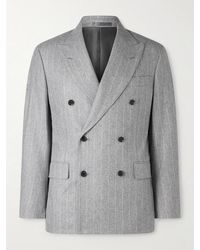 Kaptain Sunshine - Giacca Doppiopetto Gessata - Lyst