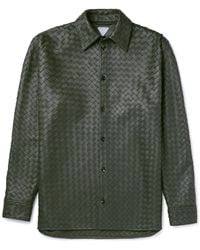 Bottega Veneta - Intrecciato Leather Shirt - Lyst