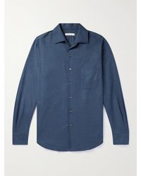 Loro Piana - André Cotton-flannel Shirt - Lyst
