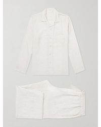 Derek Rose - Milan 31 Printed Linen Pyjama Set - Lyst
