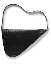 Bottega Veneta - Virgule Intrecciato Leather Messenger Bag - Lyst