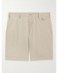 Slowear - Slim-Fit Straight-Leg Stretch-Cotton Poplin Bermuda Shorts - Lyst
