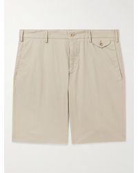 Incotex - Slim-fit Straight-leg Stretch-cotton Poplin Bermuda Shorts - Lyst