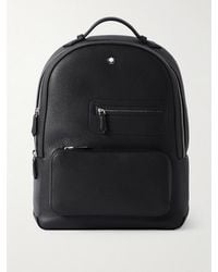 Montblanc - Full-Grain Leather Backpack - Lyst