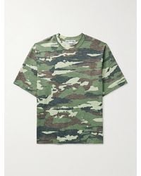 Acne Studios - Extorr Crystal-Embellished Camouflage-Print Cotton-Jersey T-Shirt - Lyst