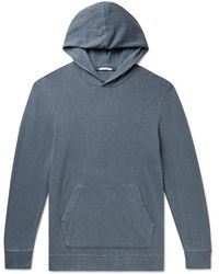 James Perse Supima Cotton-jersey Hoodie - Blue