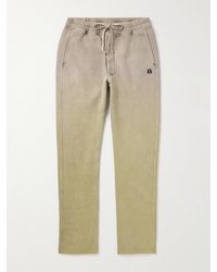 Rick Owens - Moncler Straight-leg Dégradé Cotton-blend Jersey Sweatpants - Lyst