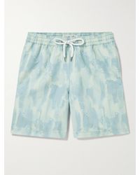 Frescobol Carioca - Straight-leg Mid-length Printed Recycled Swim Shorts - Lyst
