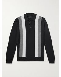 Beams Plus - Pullover aus Strick mit Streifen und Polokragen - Lyst