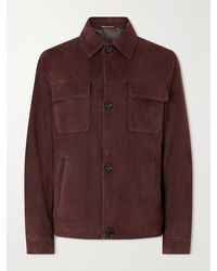 Lardini - Suede Jacket - Lyst