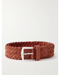 Loro Piana - 4Cm Woven Suede Belt - Lyst