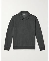 Hartford - Pullover in jersey di misto cotone con mezza zip - Lyst