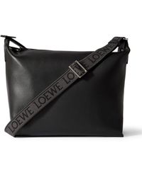 Loewe - Cubi Leather Messenger Bag - Lyst