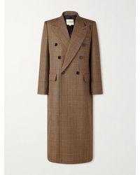Valentino Garavani - Double-breasted Prince Of Wales Checked Virgin Wool Coat - Lyst