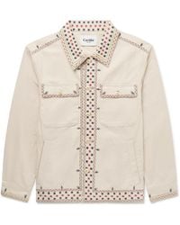 Corridor NYC - Starlight Embroidered Cotton-Canvas Jacket - Lyst