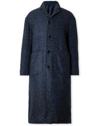 Kiton - Herringbone Virgin Wool, Cashmere And Silk-Blend Overcoat - Lyst