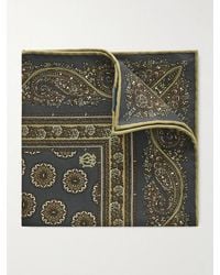 dunhill - Printed Mulberry Silk-twill Pocket Square - Lyst