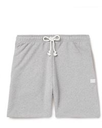 Acne Studios - Forge Straight-leg Cotton-jersey Drawstring Shorts - Lyst