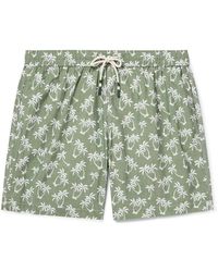 Hartford - Straight-Leg Mid-Length Printed Swim Shorts - Lyst