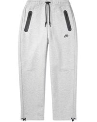 Nike - Sportswear Club Straight-leg Logo-print Cotton-blend Jersey Sweatpants - Lyst