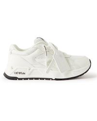 Off-White c/o Virgil Abloh - Runner B Perforated Leather Sneakers - Lyst
