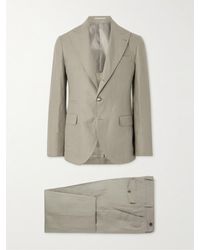 Brunello Cucinelli - Herringbone Linen Suit - Lyst