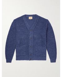 Federico Curradi - Ribbed Linen Cardigan - Lyst