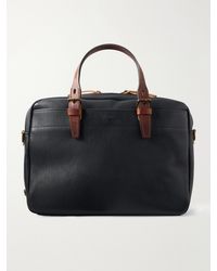 Bleu De Chauffe - Folder Full-Grained Leather Briefcase - Lyst
