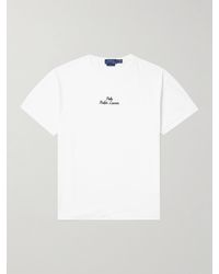 Polo Ralph Lauren - T-shirt in jersey di cotone con logo ricamato - Lyst