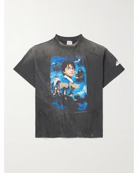 SAINT Mxxxxxx - Harry Potter And The Philosopher's Stone Printed Cotton-Jersey T-Shirt - Lyst