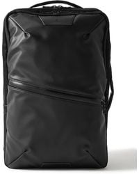 master-piece - Progress 2Way Leather-Trimmed Coated-Shell Backpack - Lyst
